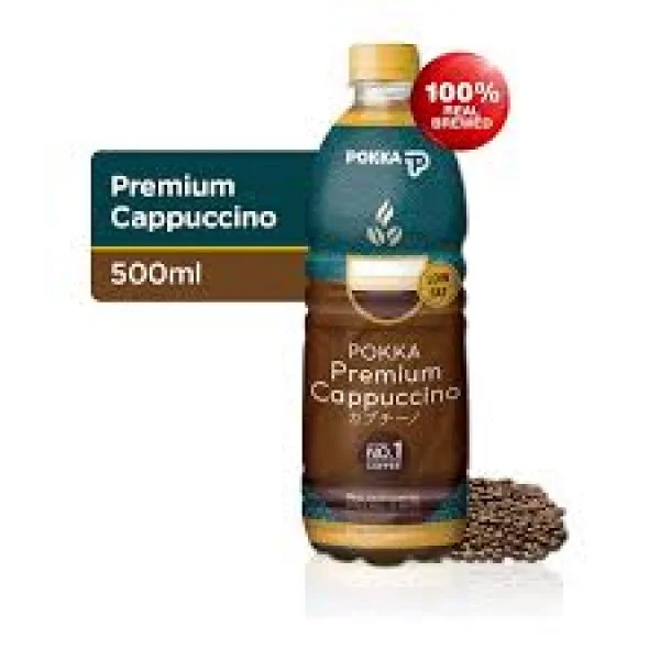 pokka cappuccino coffee 500ml pet bottle