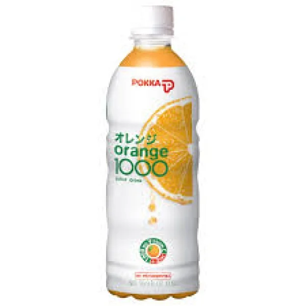 pokka orange 1000 500ml pet bottle